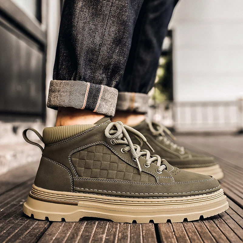 

New Men's Shoes: Chelsea Boots for Men, One-Click Slip-On Fashion Boots, Large-Size Reversible Leather Short Boots, Men's Genuin