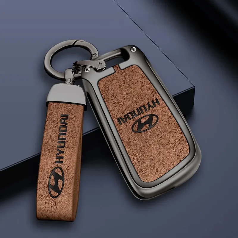 

Keychain Business Gift Men Women Car Key Strap Waist Wallet Keyrings For hyundai i10 i20 i30 i40 ix35 N line Kona Santafe Sonata