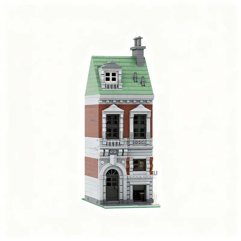 2072pcs MOC Modular Swedish Apartment Modular Buildings Model Toy Building Blocks Christmas Gift Architecture Idea Creative