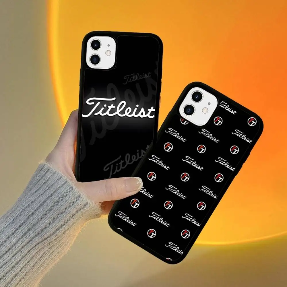 Funda Protectora para Teléfono con Diseño de Pelota de Golf T-TitleisteS para iPhone 17 16 Pro Max Air 15 14 13 12 Mini Plus 11, Carcasa Rígida de PC+TPU