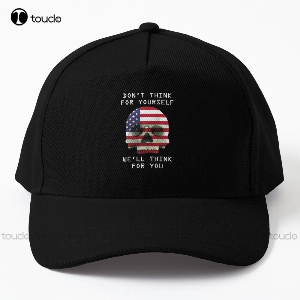 Don'T Think For Yourself We'Ll Think For You - Modern Media Political Commentary (Usa Edition) Baseball Cap White Baseball Cap