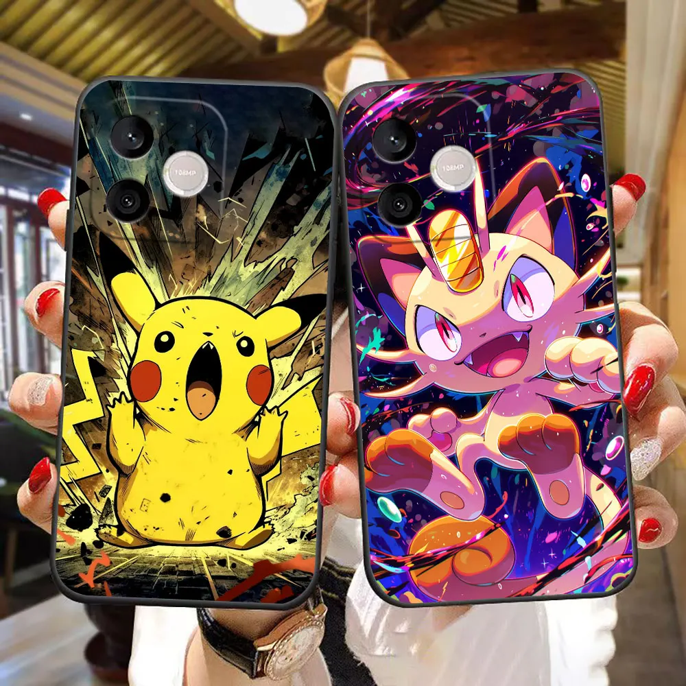 Funda de teléfono Anime P-Pikachu G-Gengar para HUAWEI NOVA 3I 7I 8I HONOR 600 400 90 X6B X6D X7A X7B X7D X8 X8B X9 X9B X9D X9A