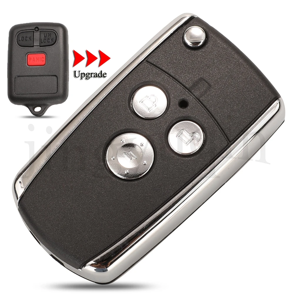 jingyuqin Remote Car Key Case for BYD F3 F3R Folding Flip Remote Key Shell Car Key Blanks Car Accessories 3 Buttons