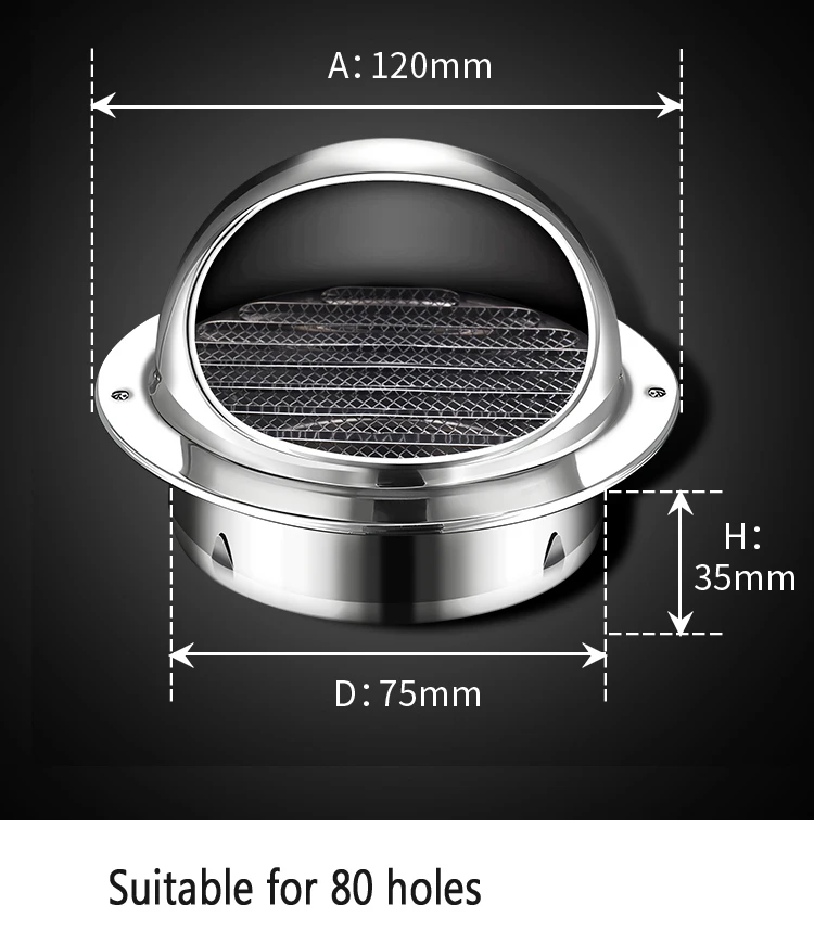 Variant: 201 steel 80mm