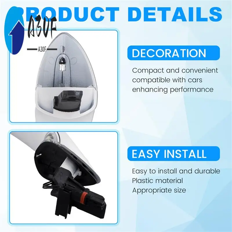

A30F-Outer Exterior Door Handle+Light LHD For BMW 5 6 7 Series F07 F10 F11 F06 F12 F13 F01 F02 F03