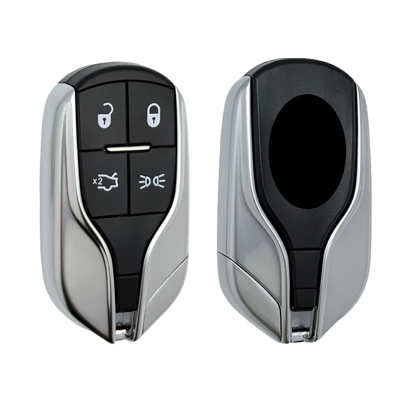 Hoogwaardige 4-knoppen afstandsbediening sleutelhanger shell voor Maserati Levante Ghibli Quattroporte 2012-2019