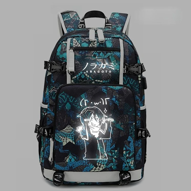 Neuer Noragami Yato Hiyori Iki Bishamon Rucksack, hochfarbiger Animations-Cartoon, sekundär bedruckt, große Kapazität, tragbarer Schulrucksack – Detail 6