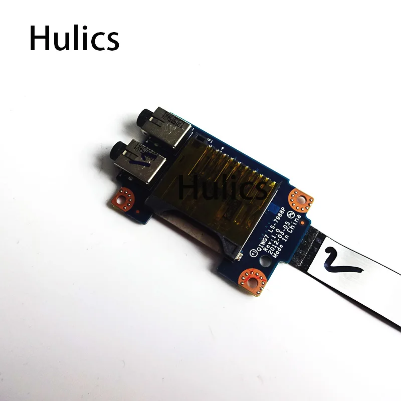 Hulics Used For Lenovo IdeaPad G780 Series Audio Jack Board Card Reader W/ Cable QIWG7 LS-7988P