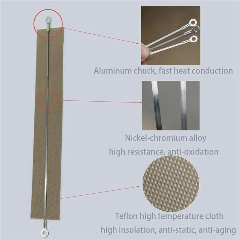 -PQWN 10 Piece Sealer Replacement Elements Grip 300Mmx2mm And PTFE Tapes As Shown Metal For 12-Inch Heat Sealers