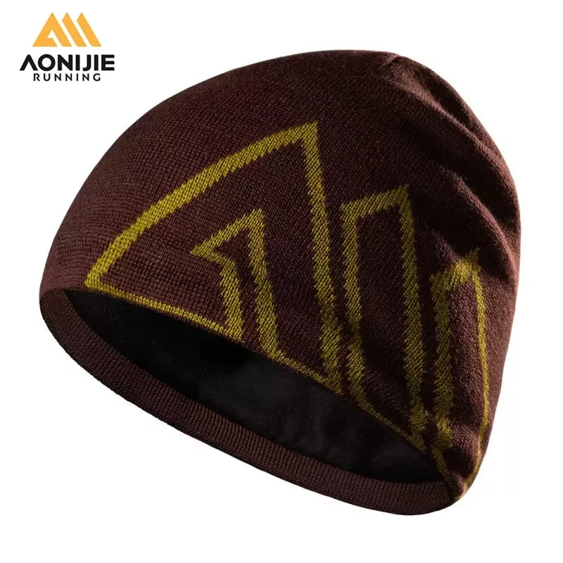 

AONIJIE M39 M32 Man Woman Winter Sports Knitted Hat Warm Woolen Cap Hat Beanie Velvet Lining for Running Jogging Cycling Skiing