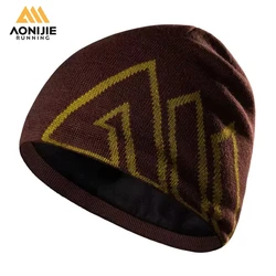 AONIJIE M39 M32 Man Woman Winter Sports Knitted Hat Warm Woolen Cap Hat Beanie Velvet Lining for Running Jogging Cycling Skiing
