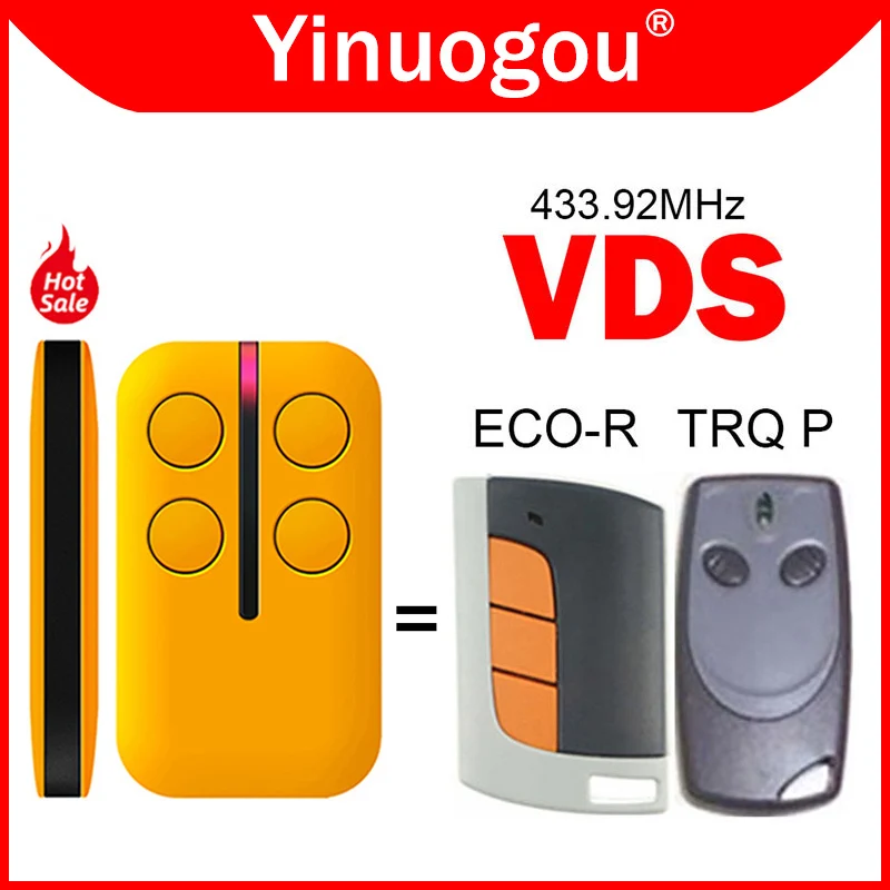 VDS ECO-R VDS TRQ P Garage Door Remote Control Clone Gate Control Command VDS Remote Control Electric Gate For Gate and Barrier