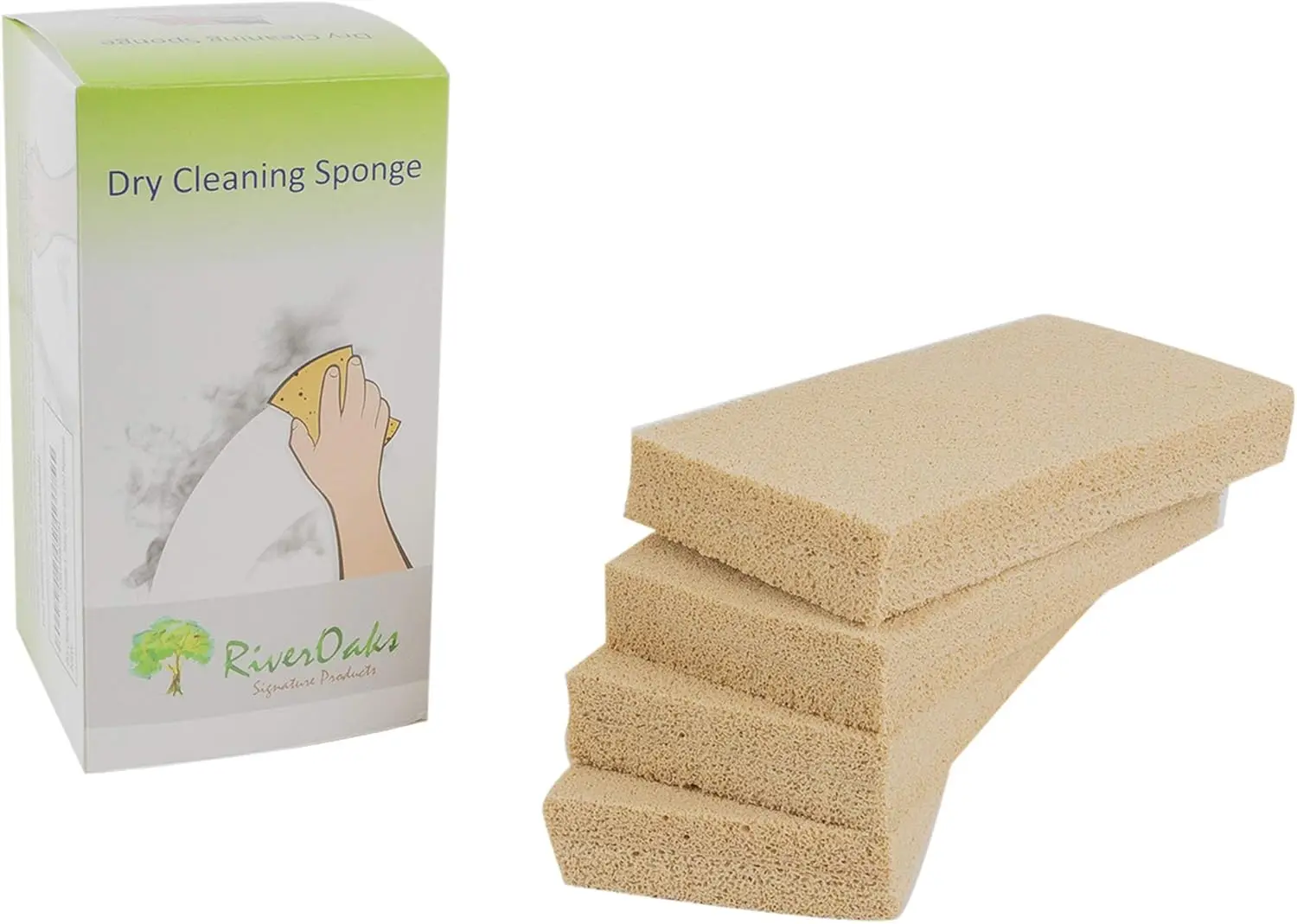 

Dry Cleaning Soot Eraser Sponge - (4-Pack) Smoke, Soot, Dust and Dirt Remover
