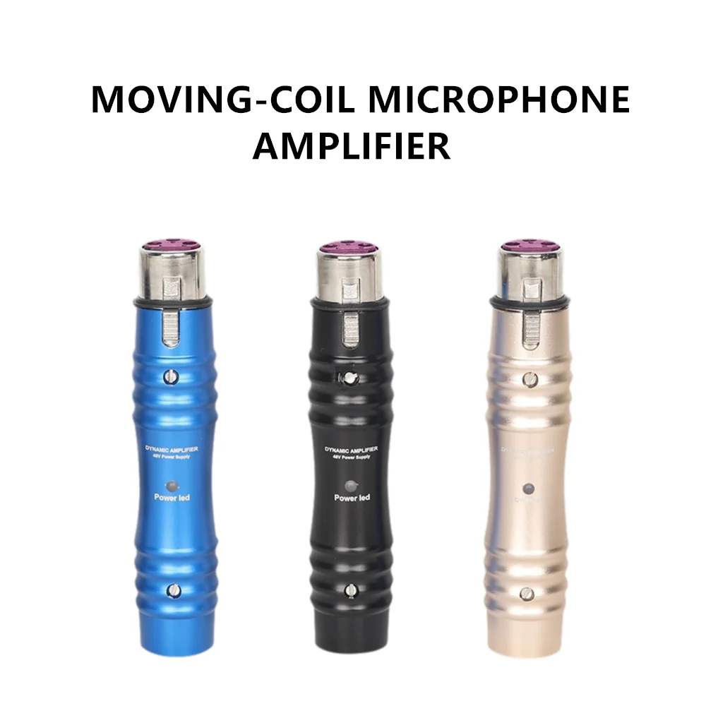 

Dynamic microphone 48V amplifier microphone amplifier reduces background noise clean gain amplifier sound enhancement