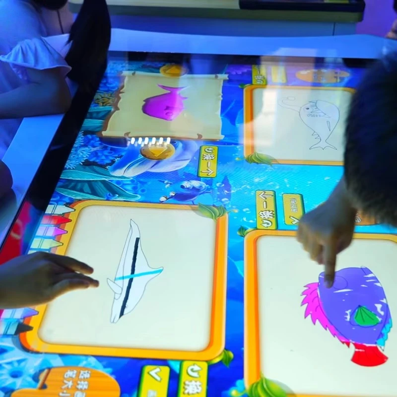 Multiplayer Game Immersive Projection AR Drawing Playgrounds 10+Games Magic Painting Wall Turnkey Solution for Aquarium