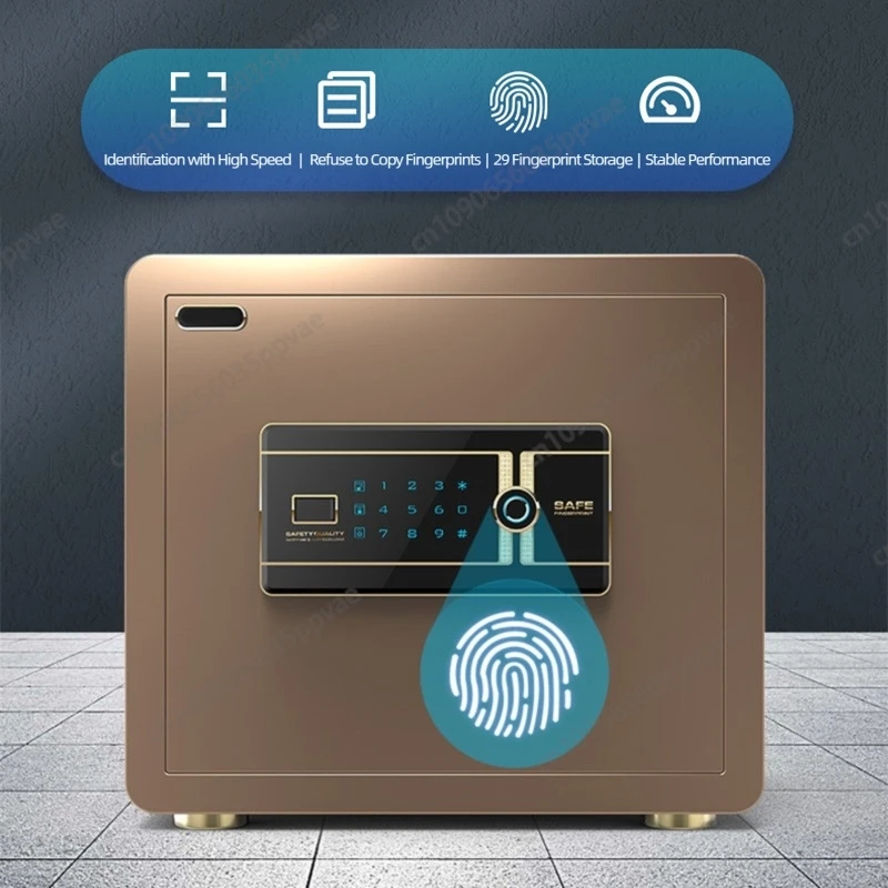 Hidden Anti-theft Anti-pry Fireproof And Three-proof Small Safe Password Fingerprint WIFI Safe Suitable For Hotels And Homes