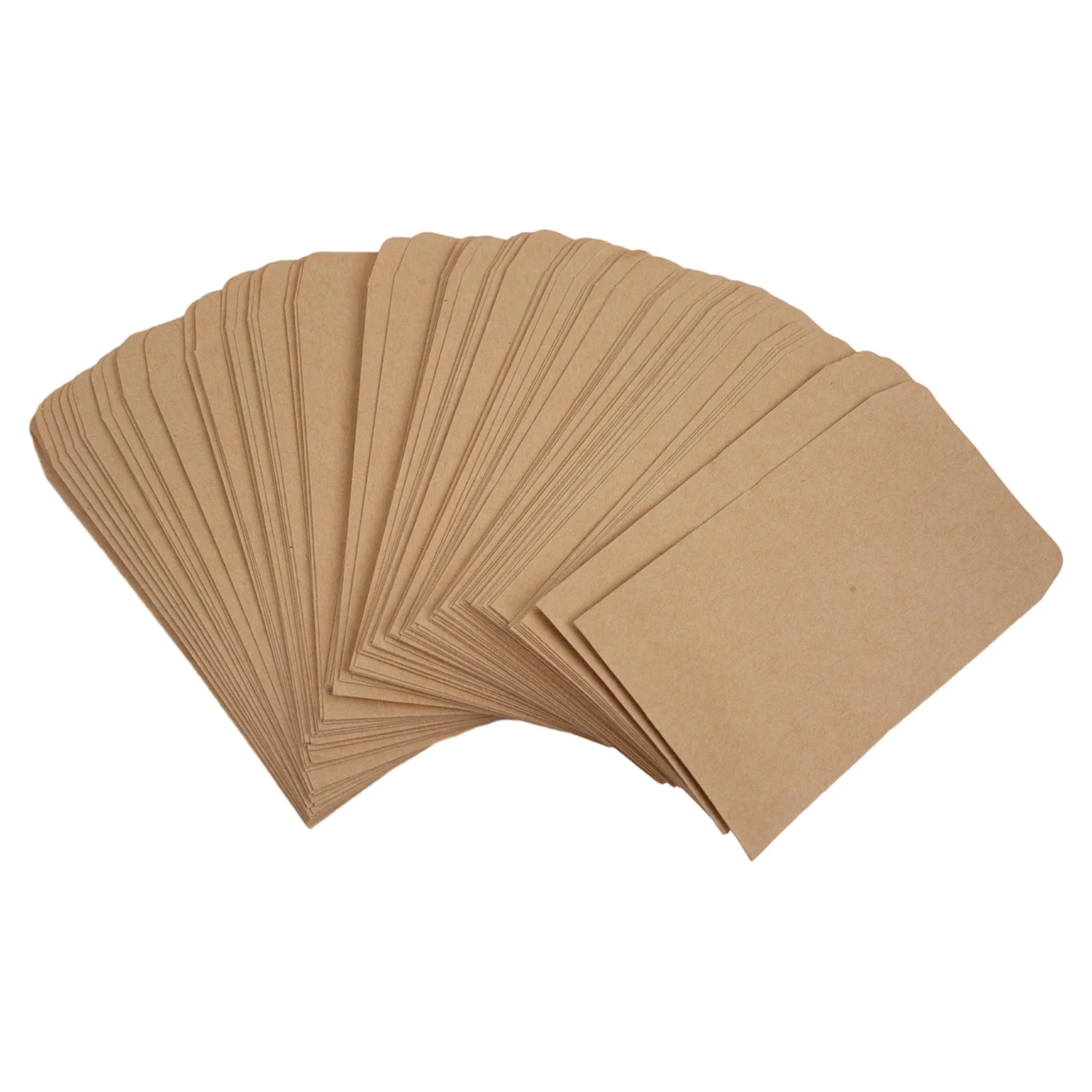100Pcs Kraft Paper Bag Mini Envelope Gift Bags Candy Bags Snack Cookie Bags Baking Package Supplies Gift Wrap Bags 6x10cm