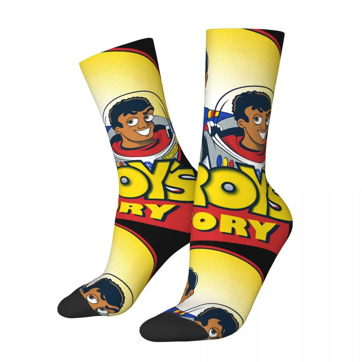 Funny Crazy compression Troy's Story Essential Sock for Men Hip Hop Vintage Disney Toy Story Andy Film Happy Seamless Pattern