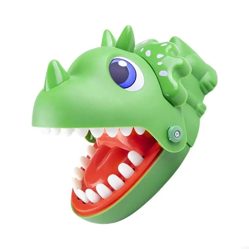 손가락을 물고 공룡 실용 농담 소품 장난감 상호 작용 장난 게임 가족 모임을위한 어린이 성인 엔터테인먼트 l8rb