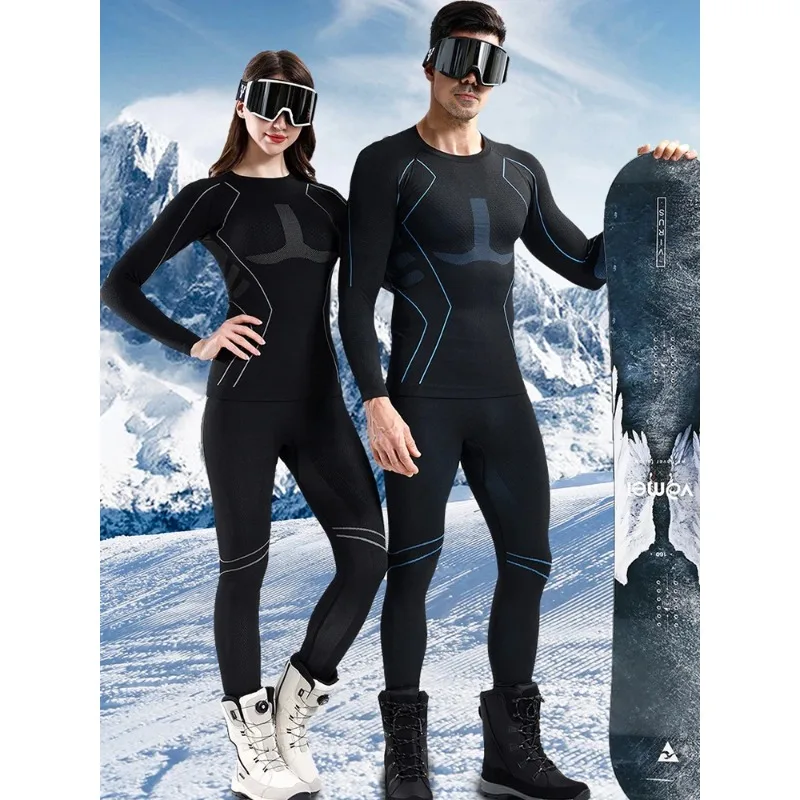 Winter Thermal Base Layer Set for Skiing Men & Women's Quick-Dry Compression Wear Moisture-Wicking Warm Cycling Sport Underwear