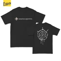 Astarion Approves BG3 Men T Shirts Baldurs Gate 3 Vintage Tee Shirt Short Sleeve Crewneck T-Shirt 100% Cotton Plus Size Clothing