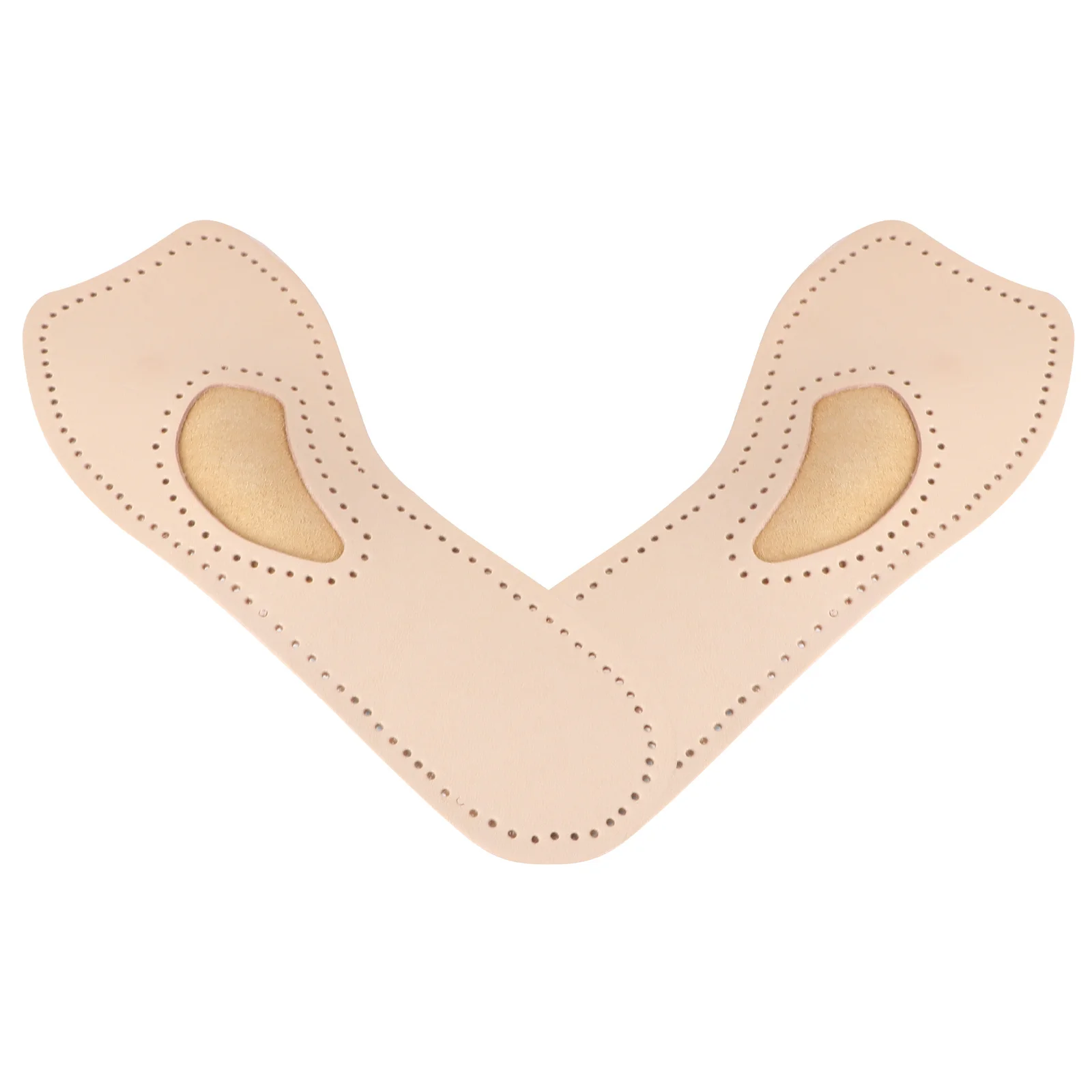 

Pair High Sweat-Absorption Insoles for Heels Cowhide Anti-Slip Massage Cushion Inserts Breathable for Women Size S