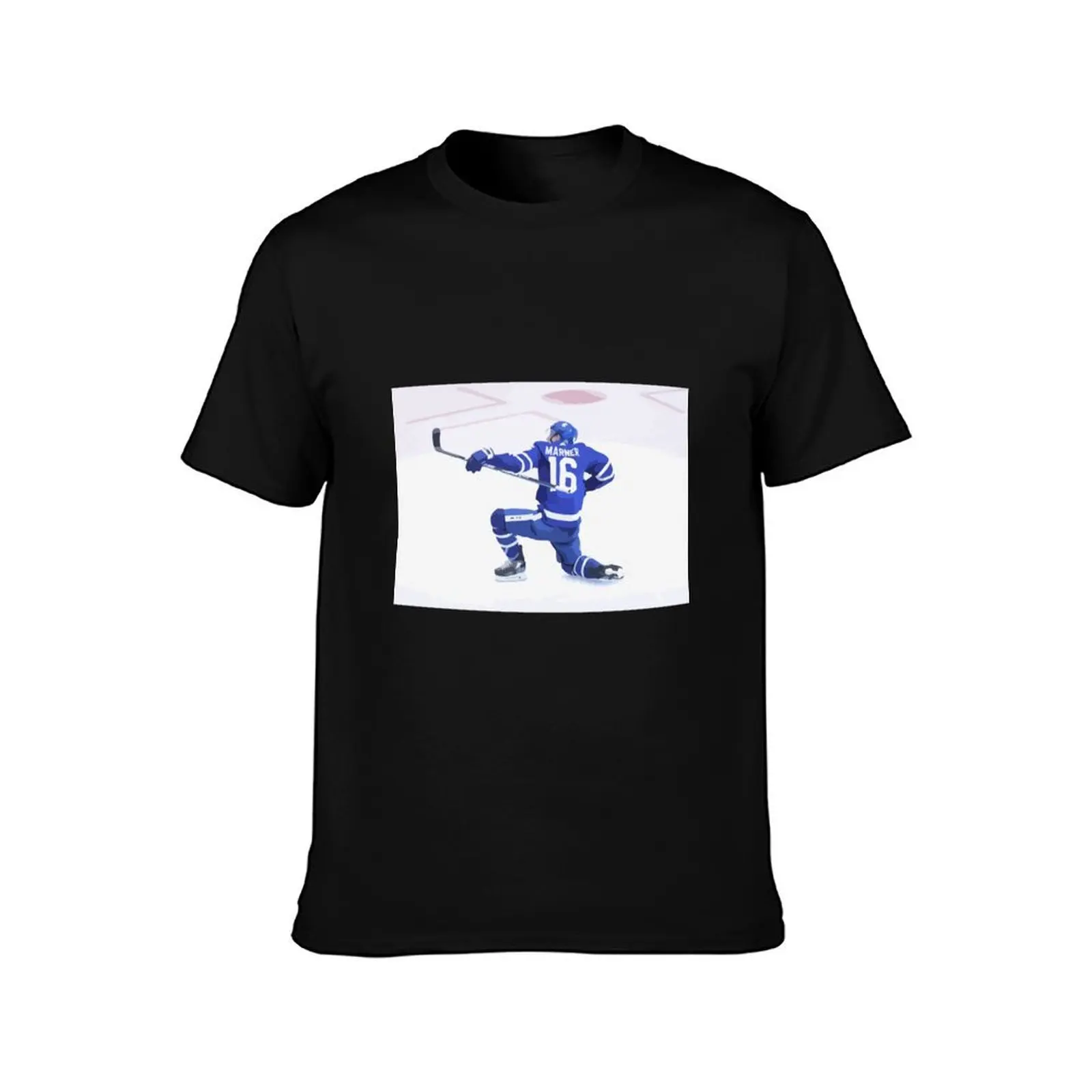 Mitch Marner Goal Celebration Painting T-Shirt Work Wear Simple Tee Shirt T-Shirt