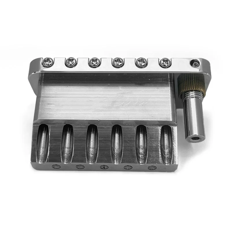 Edelstahl-Gitarren-Tremolo-Brücke 84,5x40mm Saitenabstand 53MM(5x10,6MM) Edelstahlblock