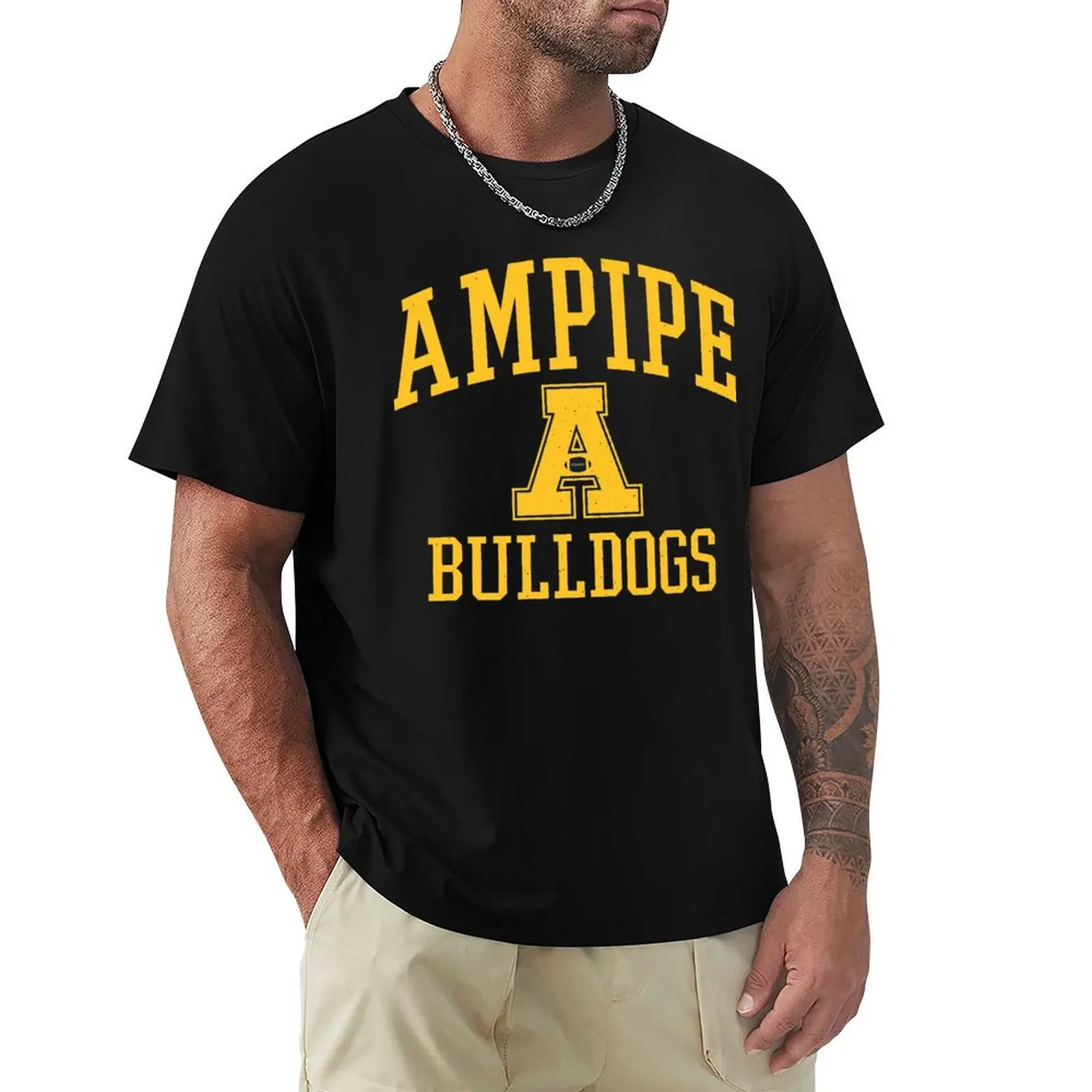 

Ampipe High School Bulldogs T-Shirt custom t shirt man t shirt summer top mens workout shirts
