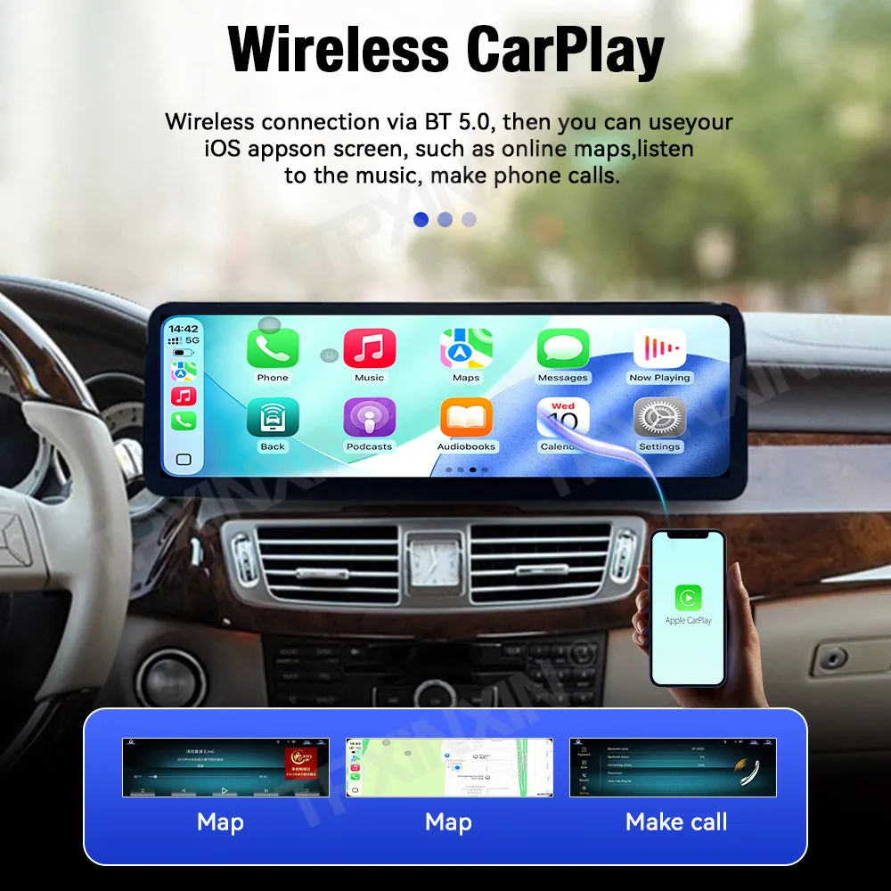 Linux 14.9" Screen For Mercedes Benz CLS 2010-2011 Car Radio Multimedia Player Navigation GPS Stereo Android Auto Carplay view 4