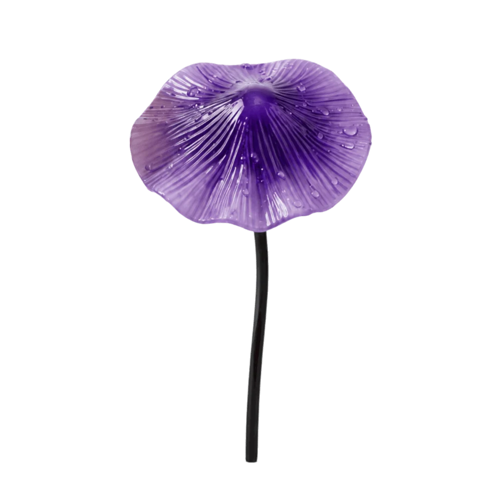 Colorful Garden Decoration Simulation Flower Funny Mushroom Decorative Pile Rusty Ornaments Yard Leaf Stakes Lawn Decoration