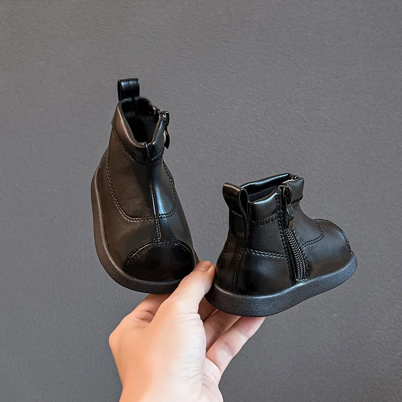 2025 خريف شتاء جديد الأطفال أحذية كاجوال للفتيات موضة الكورية نمط لينة أسفل مكافحة زلق تنوعا المنصة الأحذية #5