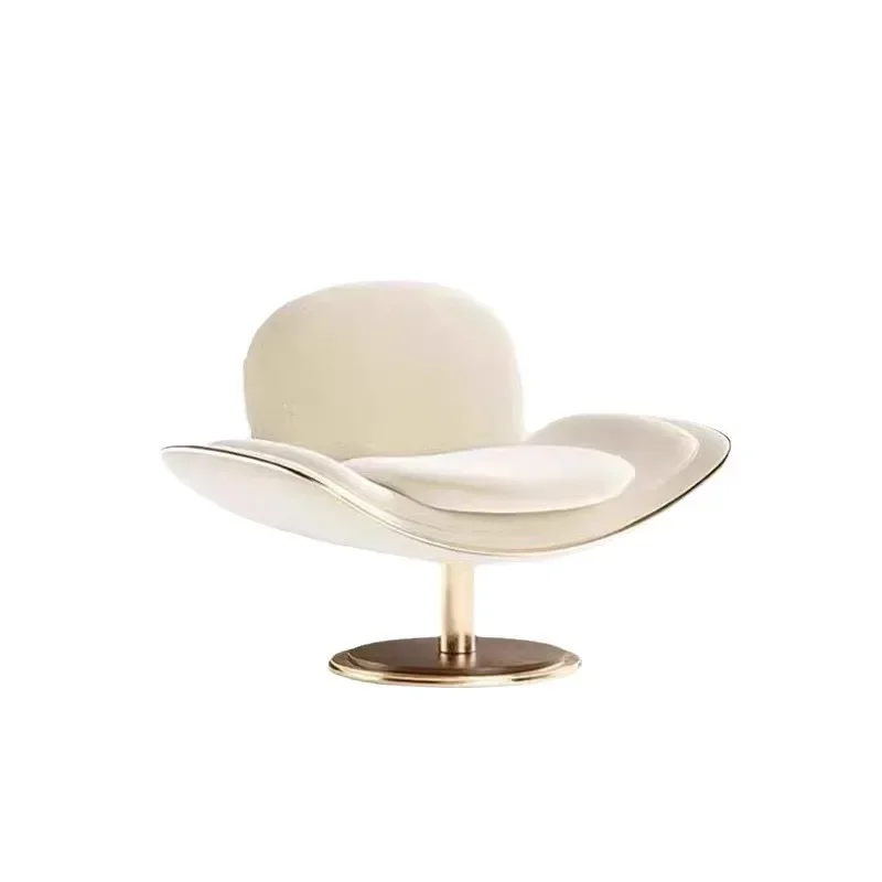 Modern minimalist metal back chair leisure recliner special-shaped zenith