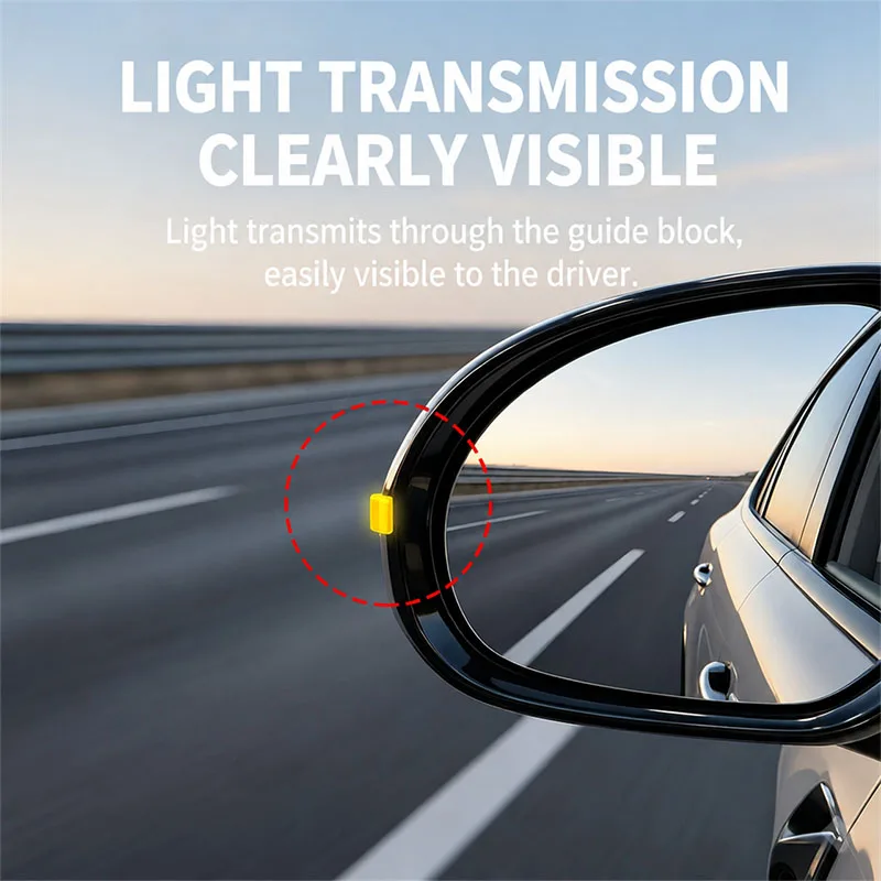 Auto-Rückspiegel-Führungsblock LED-Lampe Blinkerlicht Fahrassistenz-Seitenspiegel-Anzeigelampe Dekorative Zubehörteile – Detail 2