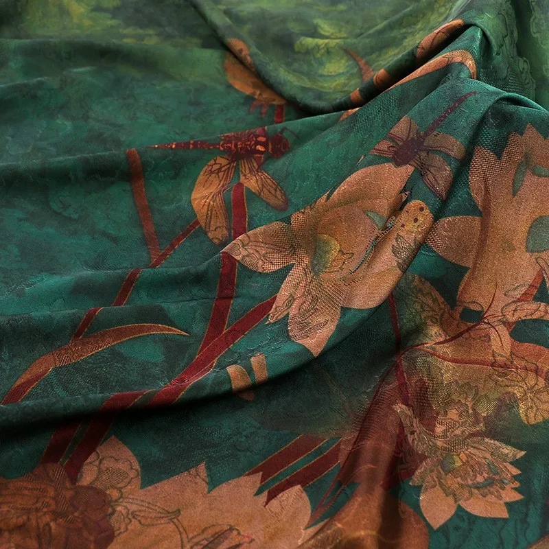 Красное платье Cheongsam из марлевой ткани с цветочным принтом, маленькая рубашка, одежда для среднего и пожилого возраста с принтом