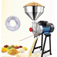 304 Stainless Steel Grinding Machine Grinder Powder Flour Mill for Dry and Wet Grain Soybean Rice Milk Peanut Butter Coffee Corn