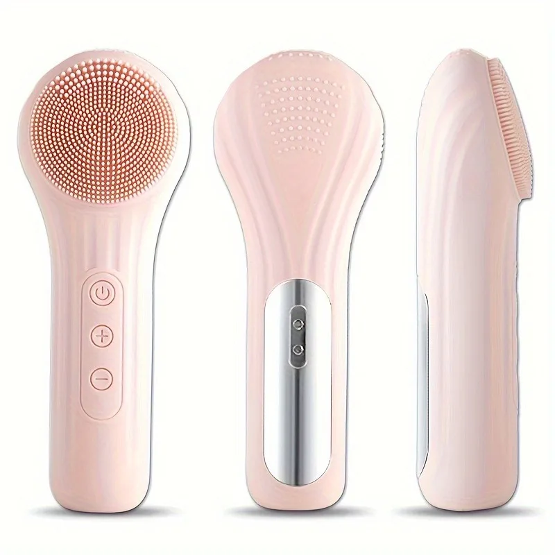 IPX7 Waterproof Facial Cleansing Brush Device Silicone Face Scrubber Exfoliator Cleaner Vibration Massager Deep Cleansing