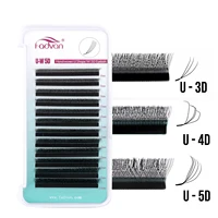 FADVAN U Shape 3D/4D/5D Lashes Premium Soft Eyelashes Extension Make up Tools