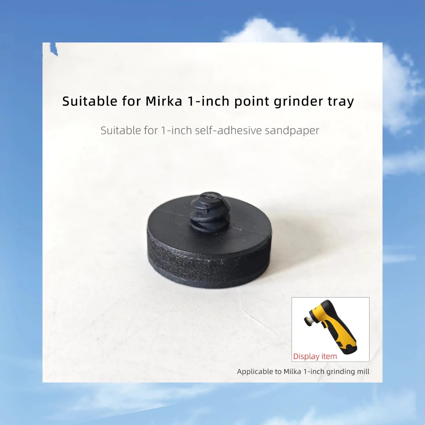 32mm 1 Inch Soft Sanding Pad Tray, Non-original Replacement for MIRKA Lithium Battery Spot Sander Polishing Base