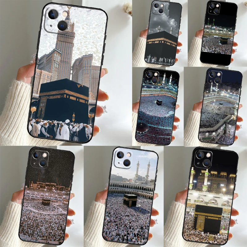 Islamic Muslim Pilgrims in Mecca Case For iPhone 13 11 14 12 15 Pro Max SE 2020 7 8 Plus XR X XS Max 12 13 Mini Soft Cover