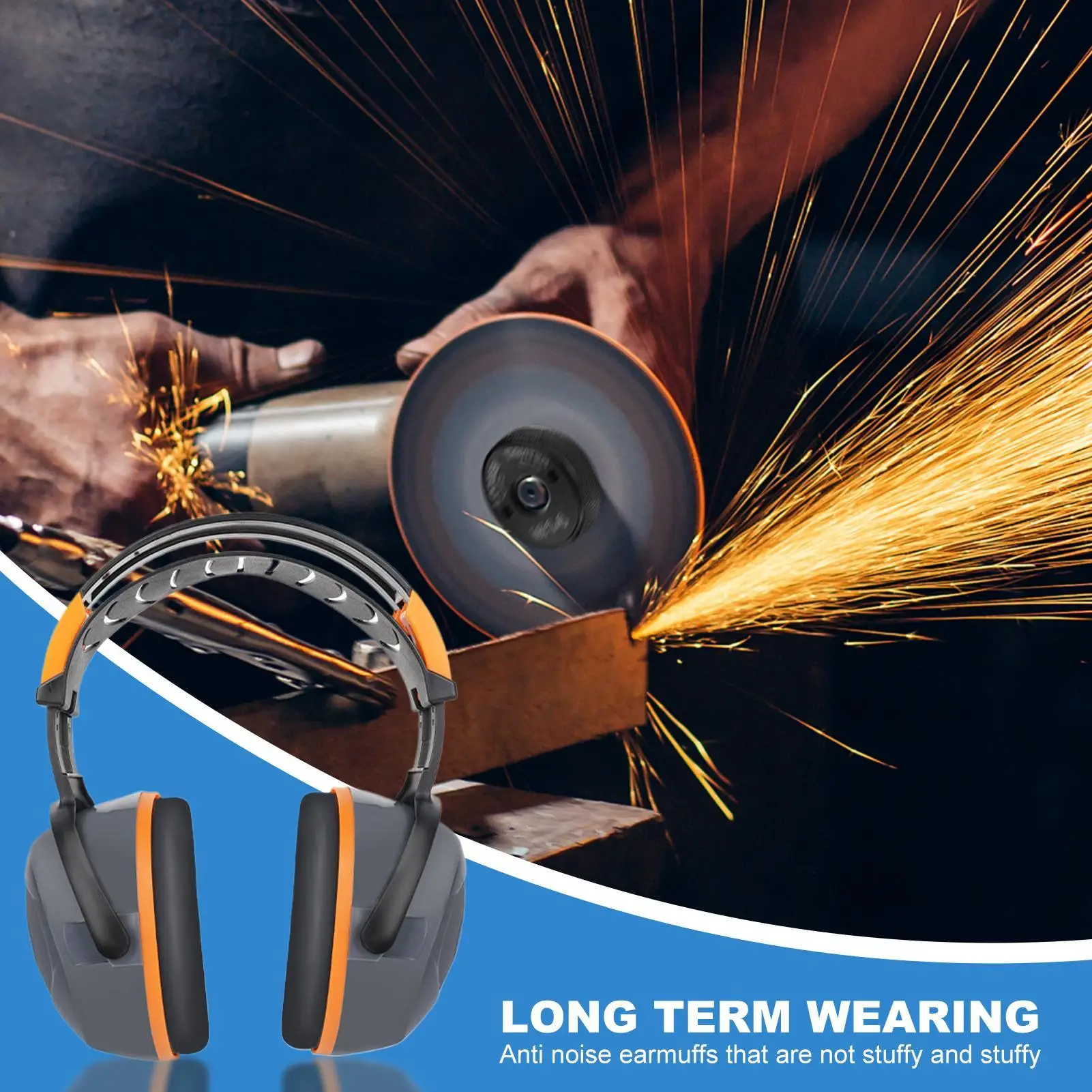 Auriculares con protección contra el ruido, protección auditiva silenciosa, Protector silencioso y seguro reutilizable para trabajo Industrial, conciertos en el sitio de construcción