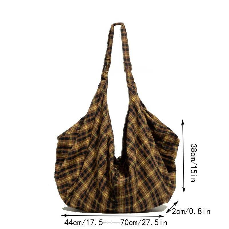 2024New Trend Three Large Capacity Back Casual Plaid Shopping Bag Women's Fashion Shoulder Bag Backpack