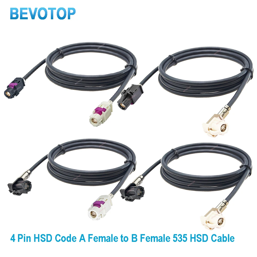 Cable BEVOTOP LVDS Código A a Código B hembra para Peugeot Citroen radio de coche pantalla de navegación GPS Cables LVDS HSD de alta velocidad