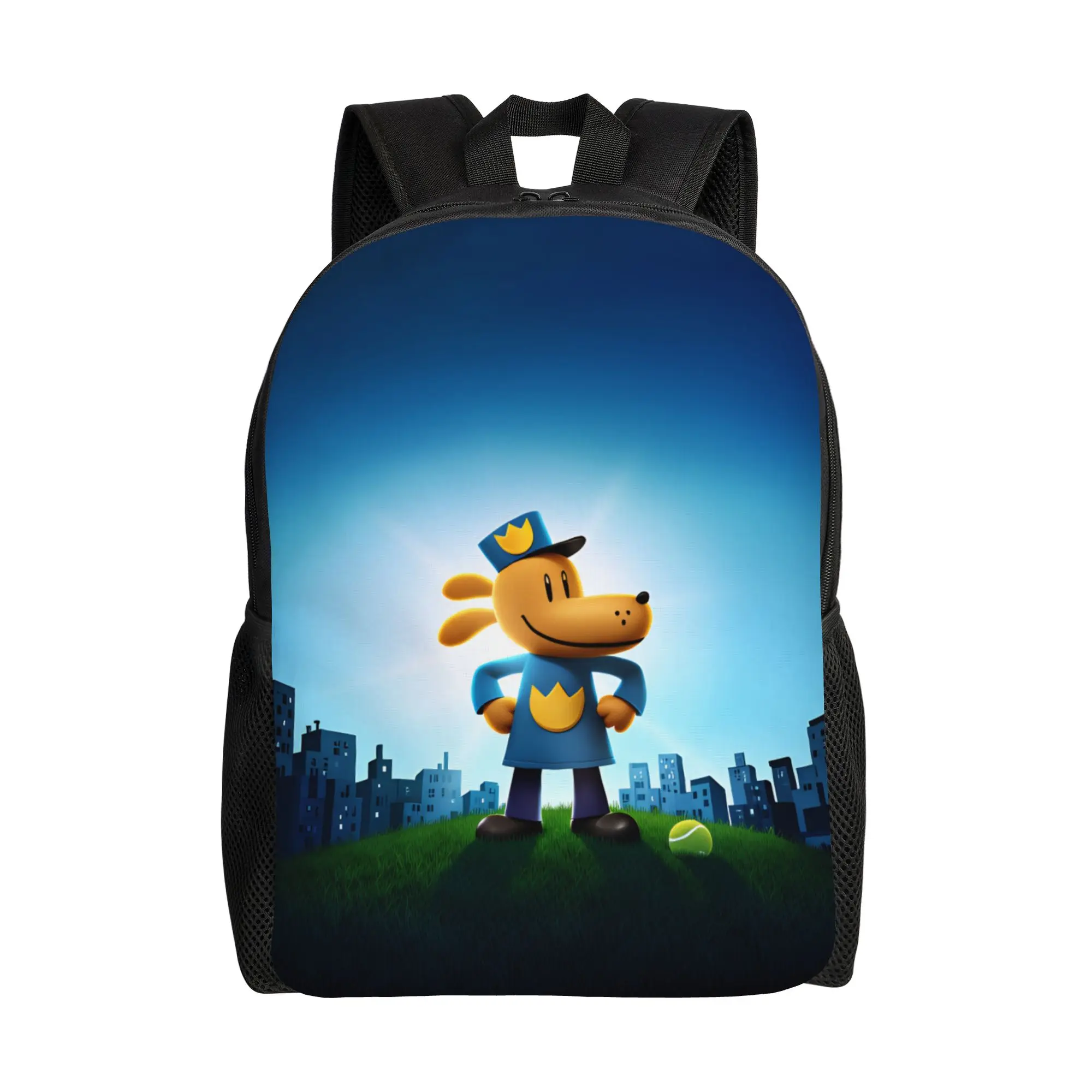 Dog Mans Backpack  Casual Backpacks Student Hiking Durable School Bags Colorful Rucksack