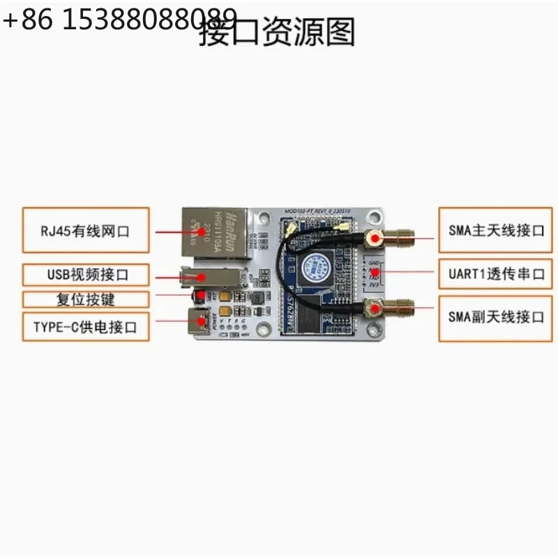 MR300C Wifi Image Transmission Module USB Network Port Video Transmission Serial Port Transparent Transmission
