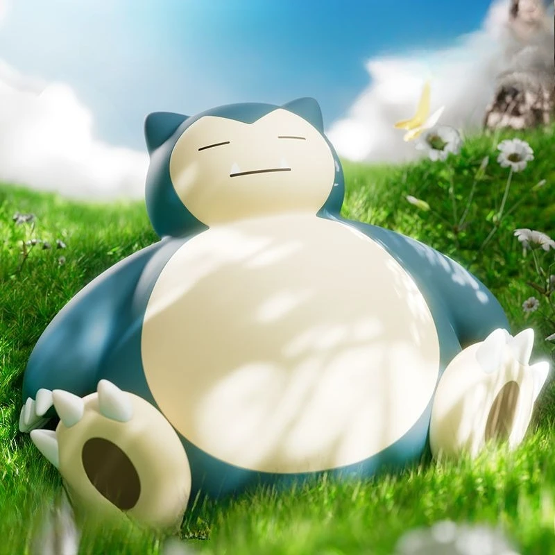 

Genuine Charging Sitting Position Pat Night Light 15cm Snorlax Gift Box Packaging Desktop Ornament