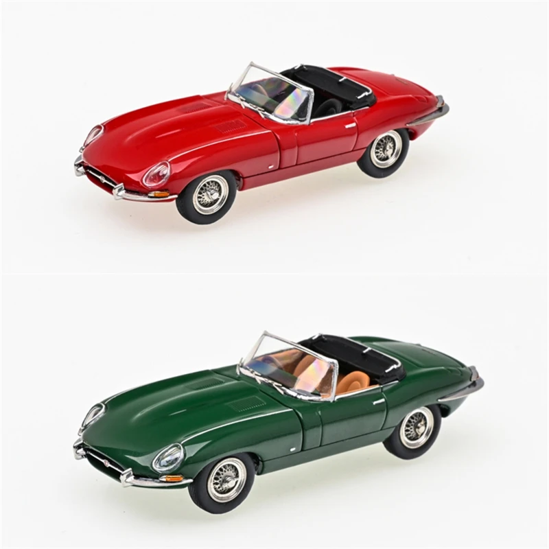 

GFCC 1:64 convertible 1961 Jaguar E-Type red /Green Diecast Model Car