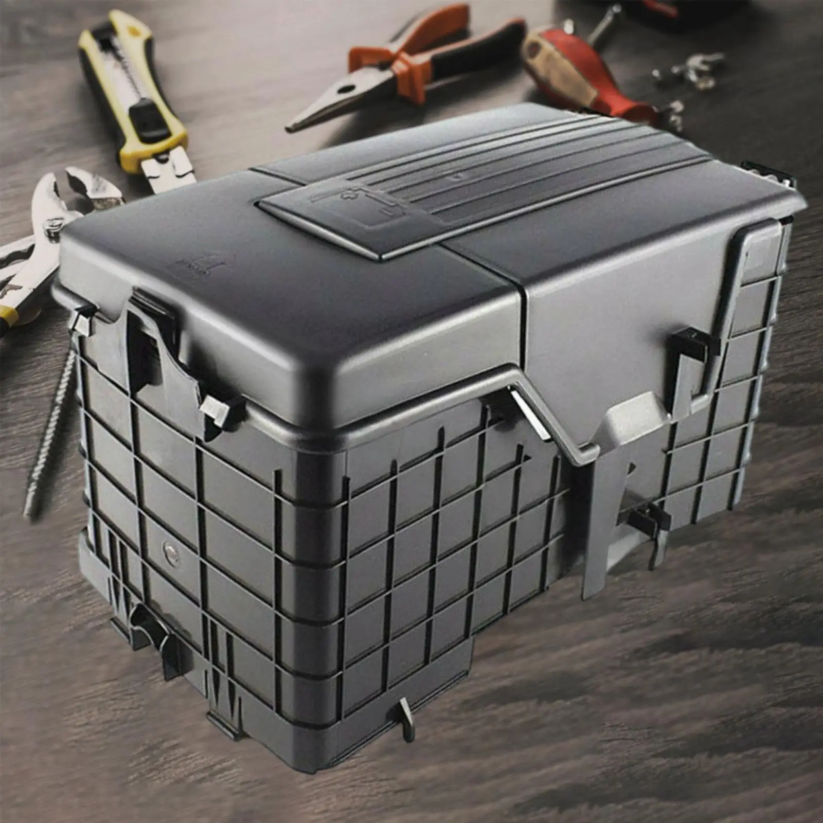 Car Battery Dust Cover 1KD915443 Practical Protection Box for VW Tiguan