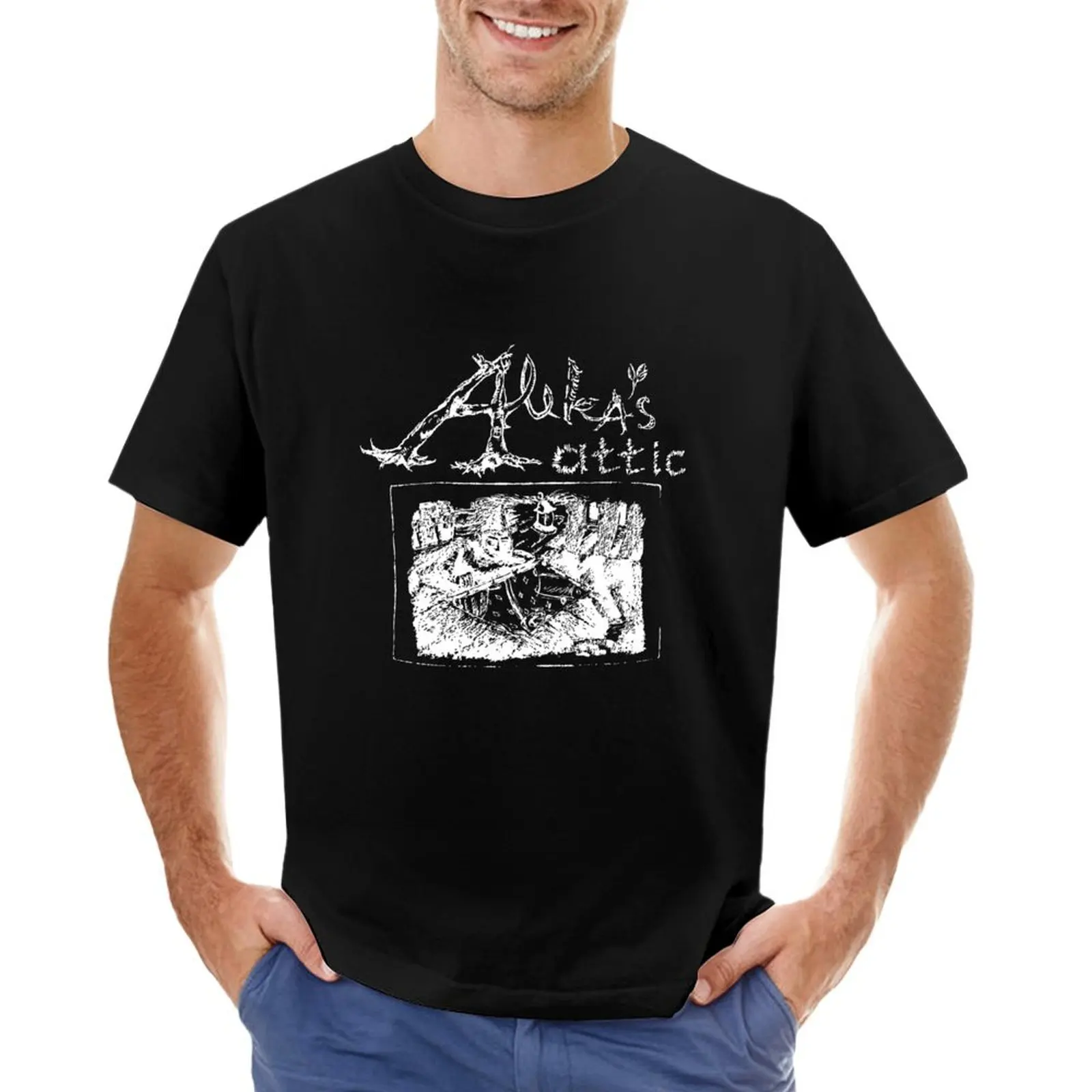 

Aleka's Attic #3 (White Logo) T-shirt customs design your own animal prinfor boys mens graphic t-shirts funny