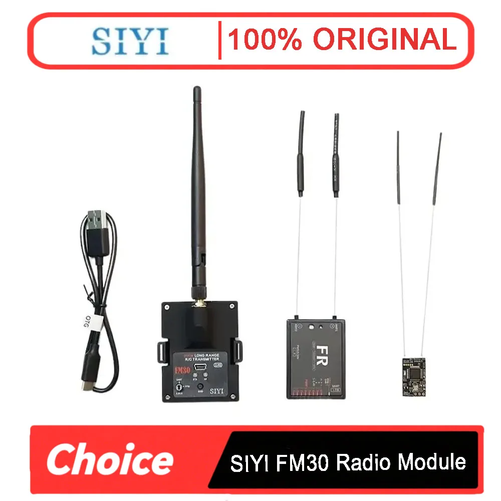 

SIYI FM30 Long Range Radio Module Transmitter Datalink Telemetry Bluetooth Mini Receiver OpenTX ExpressLRS 2.4G 30KM RC Plane